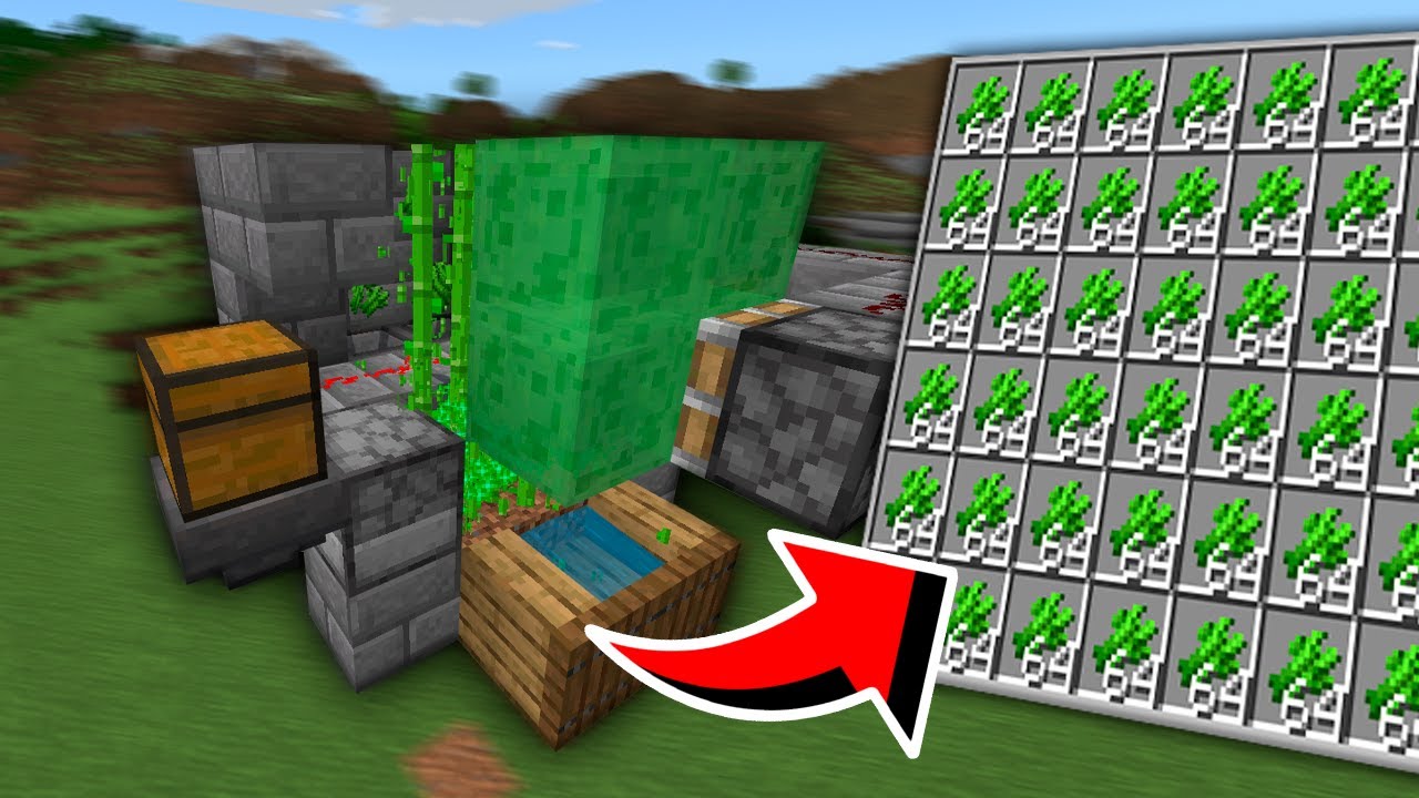A Melhor Farm de CANA no MINECRAFT Bedrock - YouTube