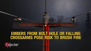 How Utility Pole Fires Begin & How to Mitigate Them Utility Pole Fire Flames From Bottom To Top