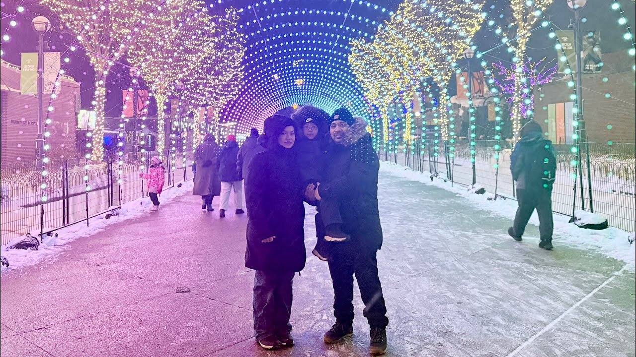 MAGICAL NIGHT at Chicago’s ZooLights! ❄️ | A Million Holiday Lights! Family Vlog