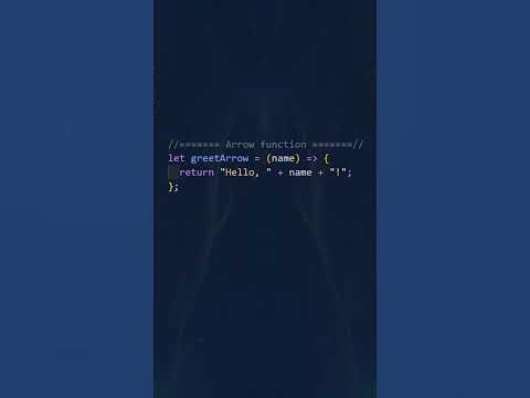 3 Ways to Define JavaScript Function #shorts #javascript #tips - YouTube