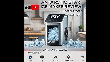 Antarctic Star Nugget Countertop Ice Maker Review | Soft Chewable Pellet Ice Machine | 34lbs Per Day