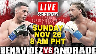 🔴LIVE David Benavidez vs Demetrius Andrade Fight Commentary! WBC Interim Super Middleweight Title!