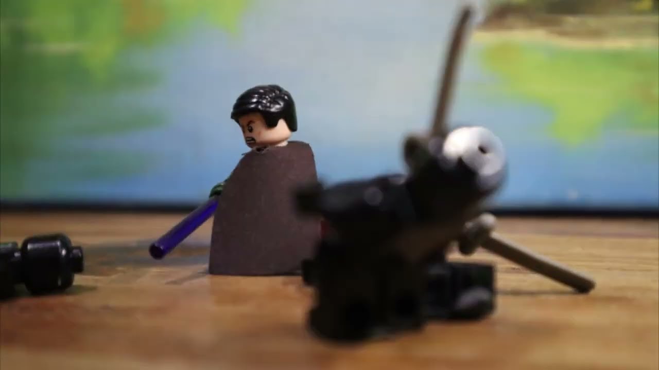 lego stop motion sword fight TEST (raw footage, no audio included!)