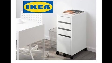Unboxing and Installing IKEA MICKE Drawer unit/drop file storage white