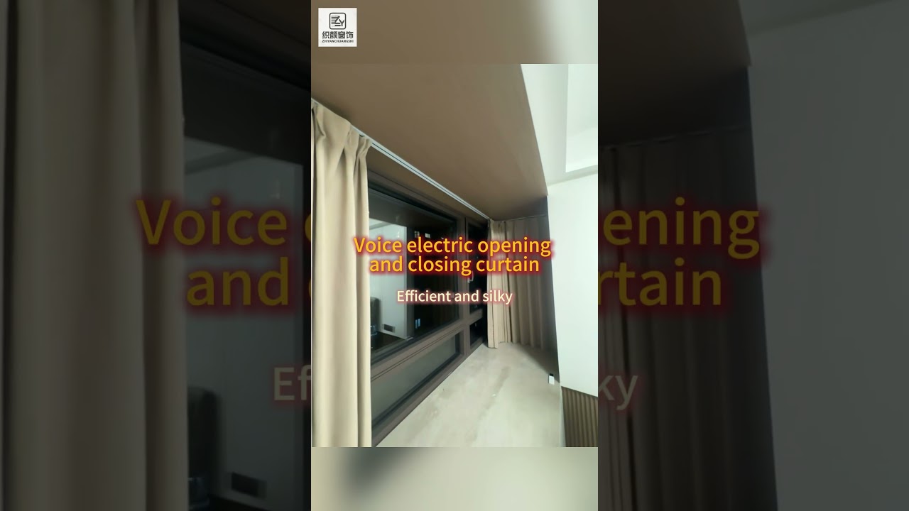 Intelligent voice electric opening and closing curtain. 