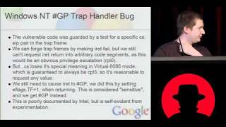 Blackhat 2010 - Theres a party at ring0-Tavis Ormandy Julien Tinnes - Part.mov