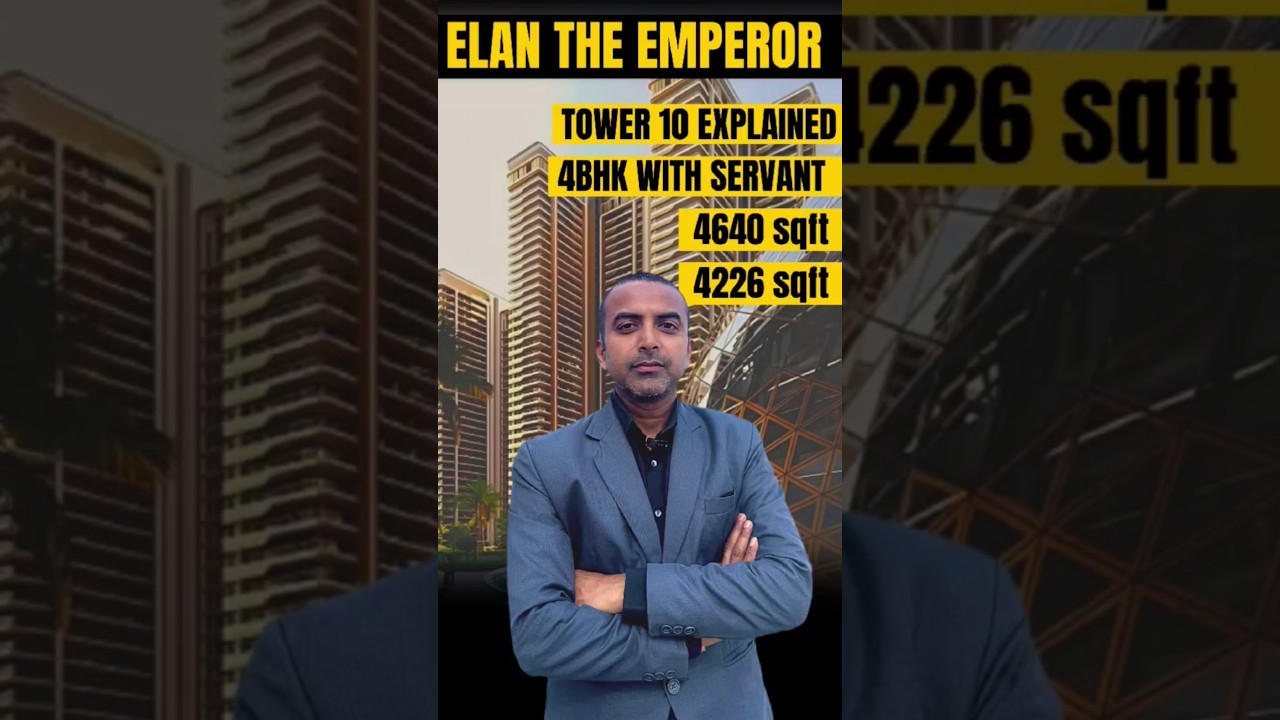 Elan The Emperor Tower 10 | Amit-9711849766 | Luxury 4bhk+S , 