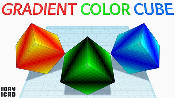 [1DAY_1CAD] GRADIENT COLOR CUBE (Tinkercad : Know-how / Style / Education)