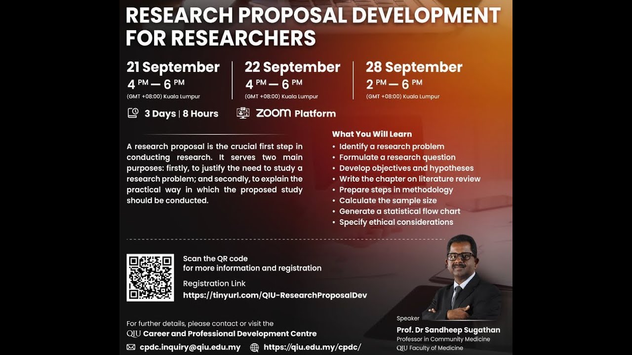 online webinar on Research Proposal Development for Researchers - YouTube
