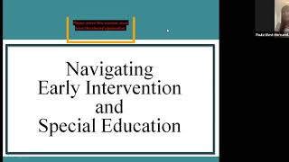Webinar: Navigating Early Intervention and Special Education