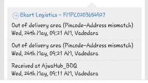 Out of delivery area (pincode-address mismatch) meaning | out of delivery pincode-address mismatch