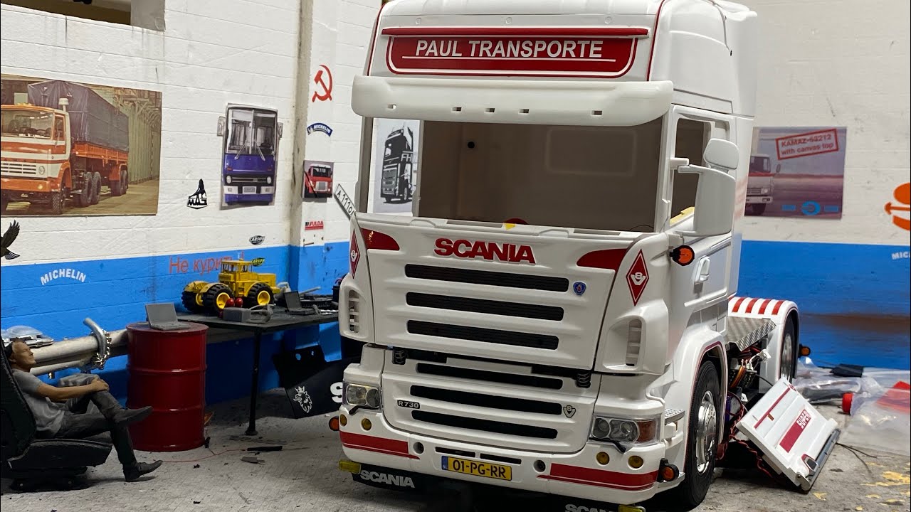 Tamiya Scania R730 много тюнинга  😎 👨‍🔧, 