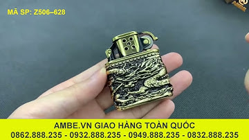 Hộp quẹt xăng đá gió thổi không tắt Zorro Z506-628 đúc khối bền bỉ đẹp độc lạ | Ambe.vn