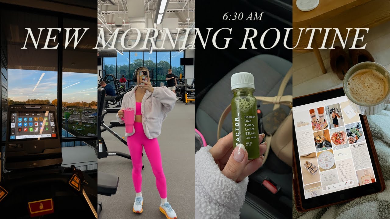6:30am MORNING ROUTINE AS A NEW MOM | gym, coffee, devotions & more