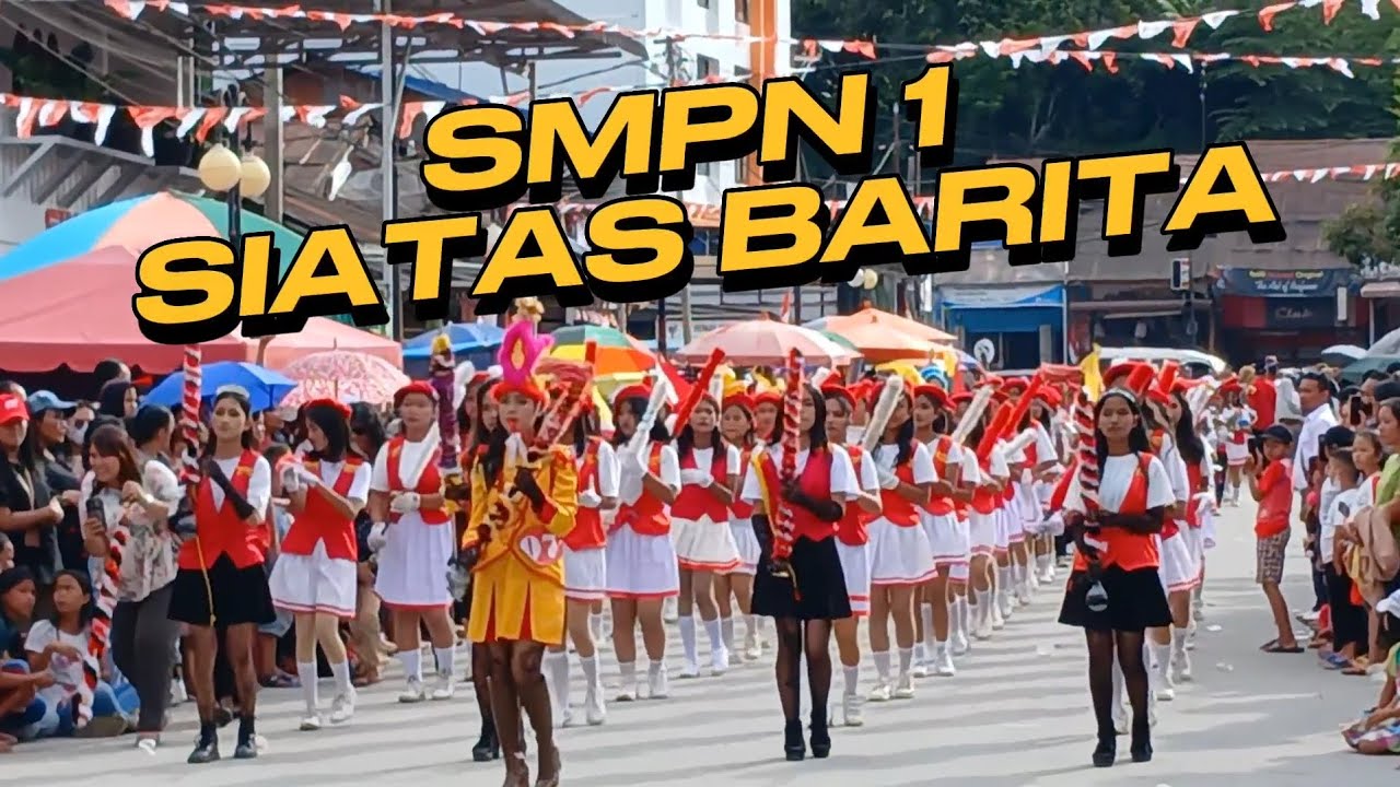 Penampilan Marching Band SMPN 1 Siatas Barita, Tapanuli Utara #drumband #keren #marchingband