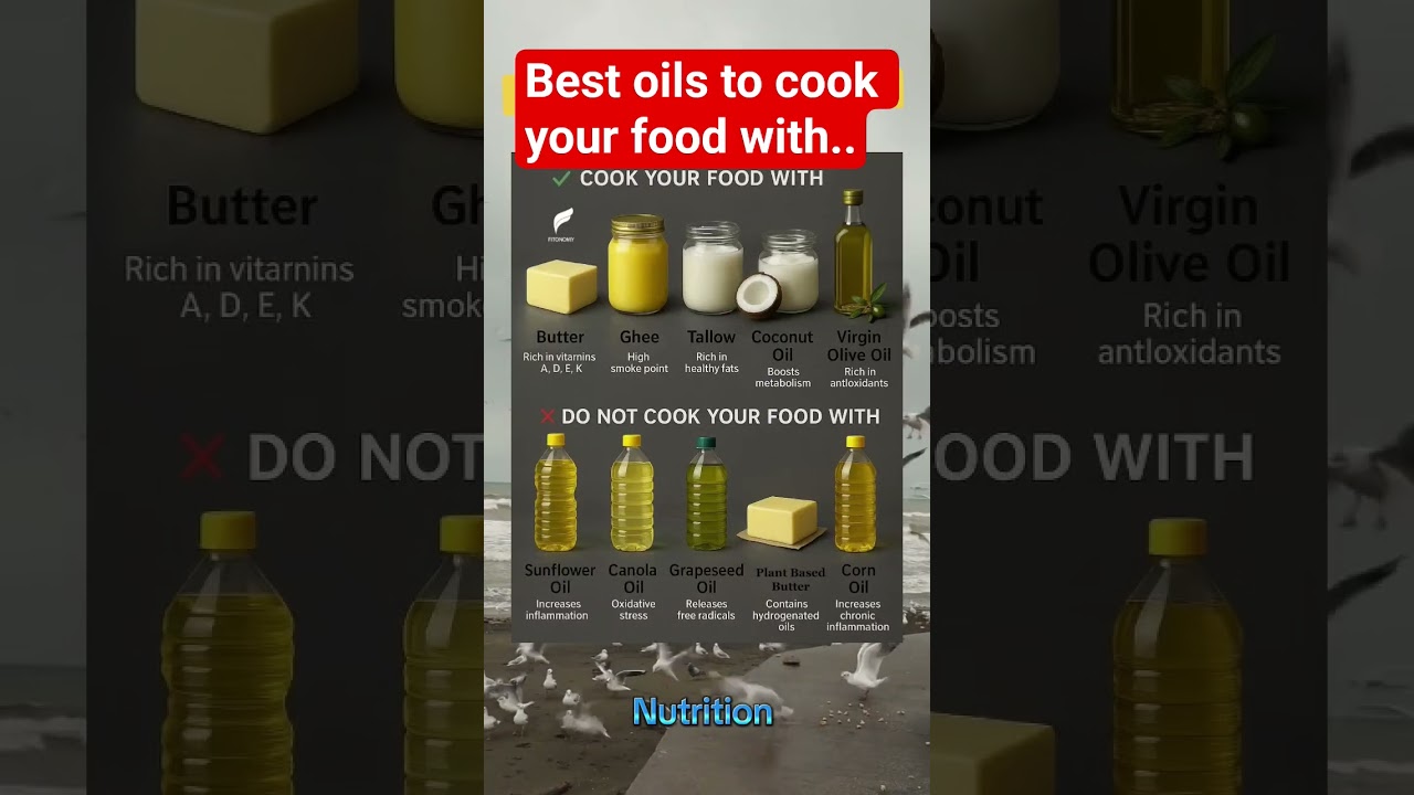 Best oils to cook your food with. 