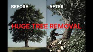 Precision Tree Service Live: Cutting Down Giant Tree Right Now!