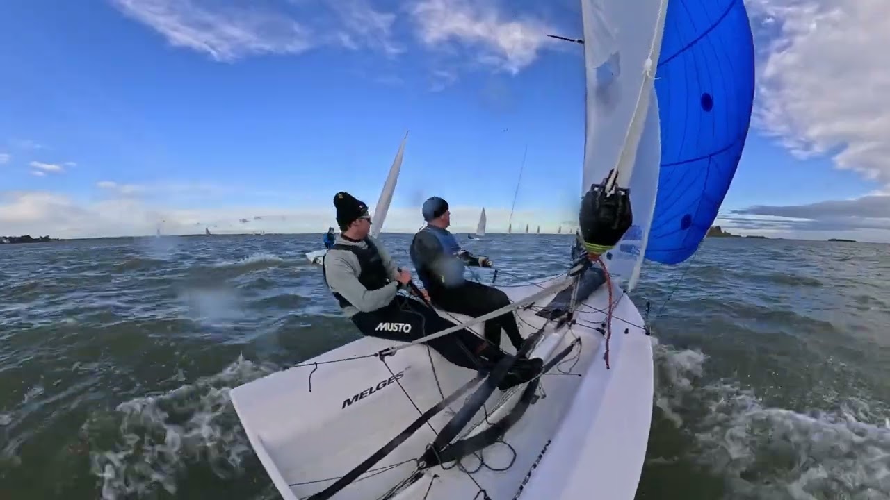 Melges 15 Frostbite Racing. A Startline Incident