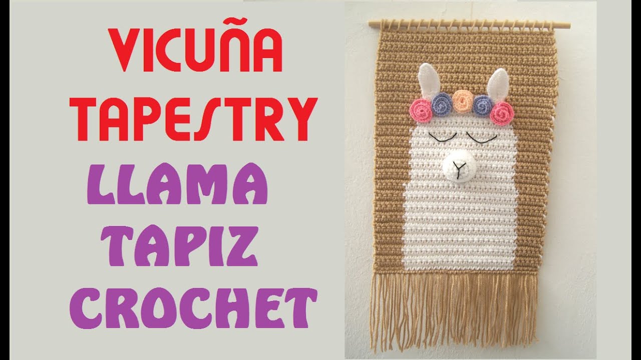 VICUÑA /LLAMA TAPESTRY CROCHET  -  TAPIZ CROCHET