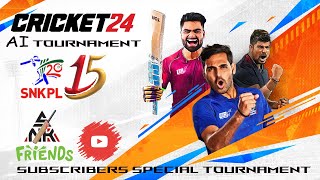 SNK Premier League Season 15 Round - 2 | Subscribers Special Cricket League #cricket24 #snkpl15