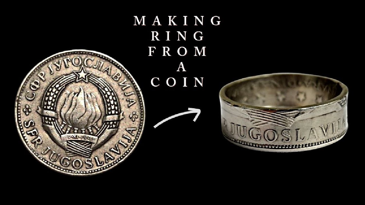 Let´s transform a 10 Dinara coin from Yugoslavia into a stunning ring
