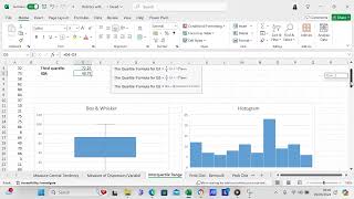 Calculate Interquartile range in Excel