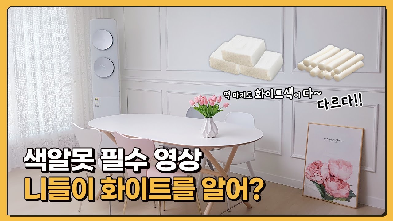 [SUB] 셀프인테리어 벽 컬러 고르기 : 팬톤페인트 화이트 베스트 컬러 5가지 추천