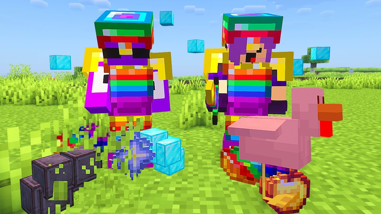 MINECRAFT mas LITERALMENTE TUDO é OP até DEMAIS! (os monstros também..)