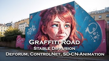 Graffiti Road 🎨 Stable Diffusion, Deforum, SD-CN-Animation