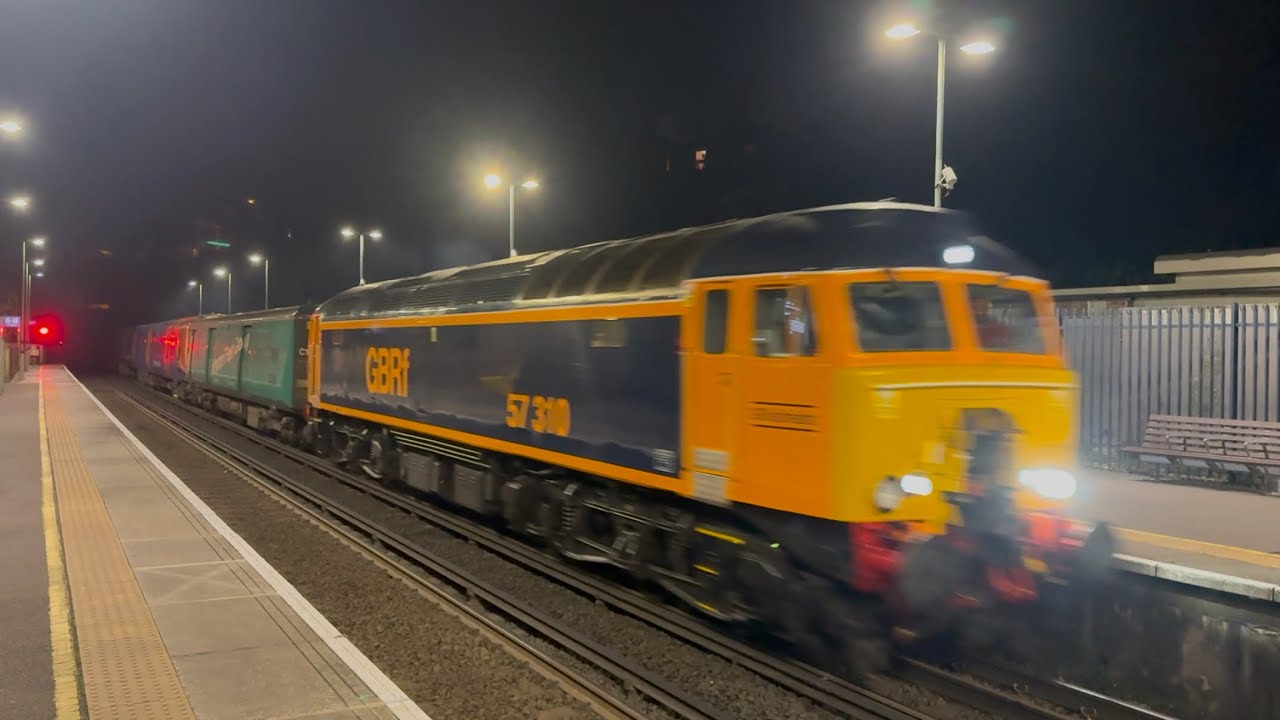 GBRf 57310 dragging last class 458 to Widnes @ Winchester (UK) - YouTube