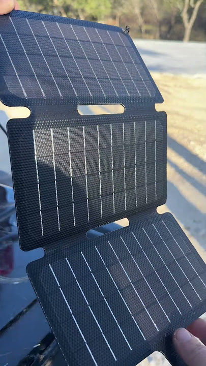 12W Portable Solar Panel #solar #phonecharger