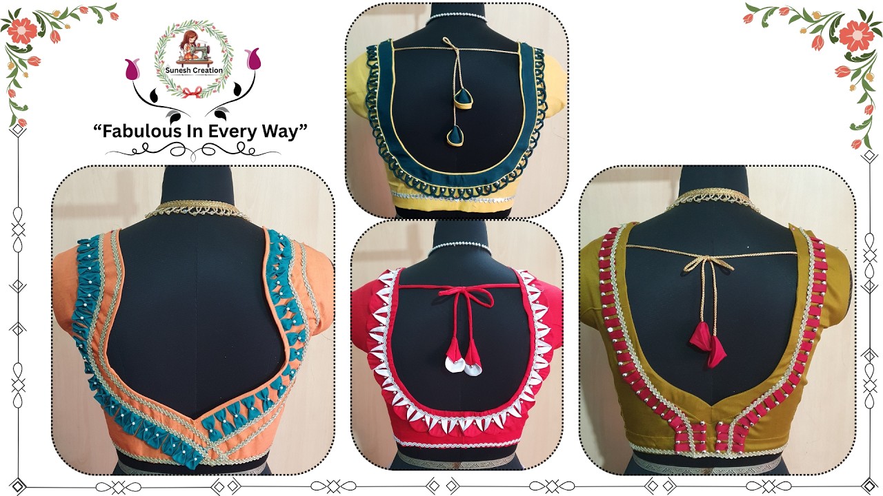 💕 Beautiful Back Neck Design | SUNESH CREATION #SUNESHCREATION #neckdesign #blousedesign #fashion