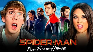 JAKE GYLLENHAAL?!? Our First Time Watching SPIDER-MAN FAR FROM HOME (2019) Reaction |Movie Reaction|