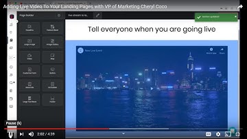 How to add live video to a landing page