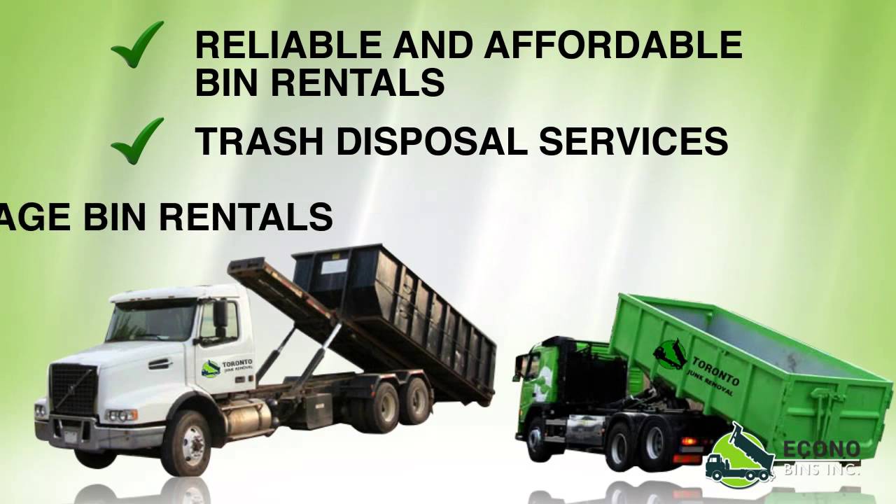 Garbage Bin Dumpster Rentals in Toronto YouTube