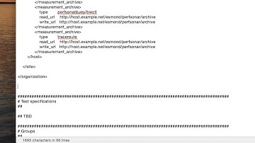 perfSONAR MaDDash Configuration File