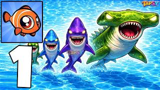 🌊Fish Rush Gameplay Walkthrough Part 1 - Ocean Survival Begins (Android,iOS) screenshot 4