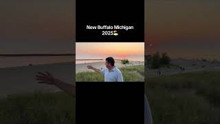 New Buffalo, Michigan at Sunset July 2025 #midwestmoguls #NewBuffaloMichigan