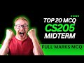 cs205 midterm preparation | cs205 midterm mcq