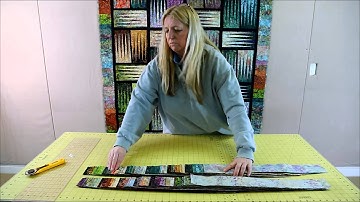 Judy Sorts the Quiltworx Bali Pops to make the Stepping Stones Pattern!