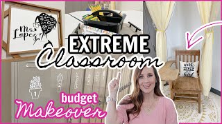 Cheap Room Decor and Ideas! EXTREME Classroom Makeover  Shocking Before & After!