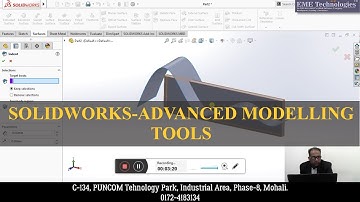 Solid works - Advanced Modelling Tools - (Scale, Dome, Free Form, Indent, Deform, Flex)
