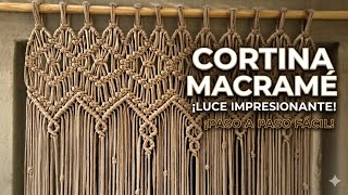 DIY Paso a Paso como hacer Cortina en Macramé. TUTORIAL 