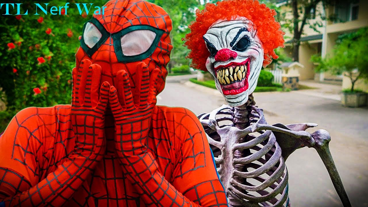TL Nerf War: Spider Man & SWAT team rescue friend, fighting with skeleton army | Superhero videos
