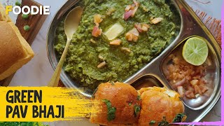 Surat's special Green Pav Bhaji | Healthy Pav Bhaji recipe | Easy & Quick Street Food recipe screenshot 5