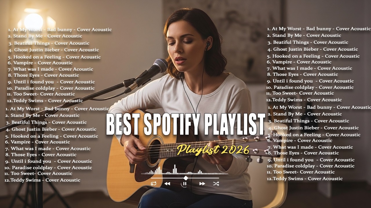 Best Spotify Song 2026🔥🎵| Acoustic Cover Love Song | Comethru, Dandelions, Here With Me