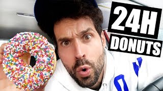 JE MANGE QUE DES DONUTS PENDANT 24H  HUBY