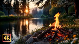 Imagine a Sunset Retreat – Crackling Logs, Soft Water & Evening Stillness 🔥🌅 screenshot 2