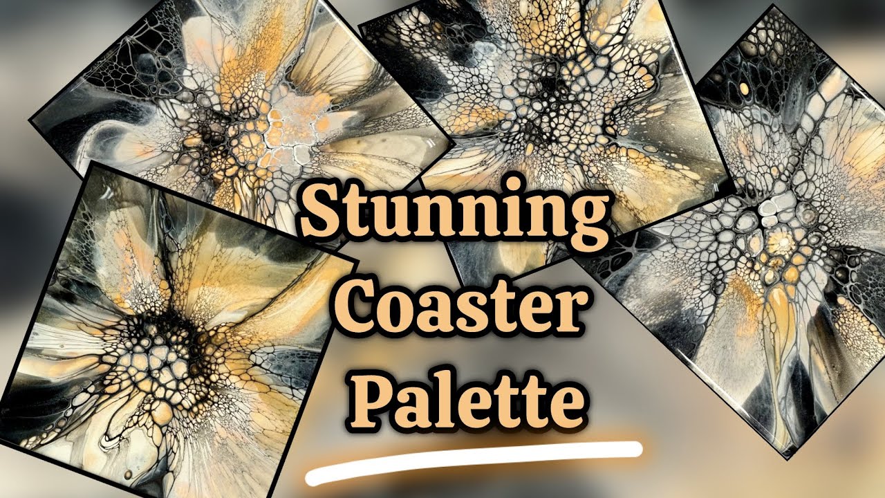 Подставки под кружки, нарисованные акриловыми красками! Потрясающая палитра, советы! 