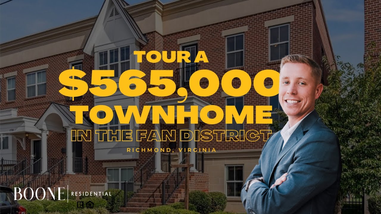 Tour a $565,000 Townhome In The Fan District Richmond, VA